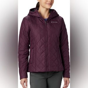 Columbia Copper Crest Hooded Jacket - Medium, Black Cherry